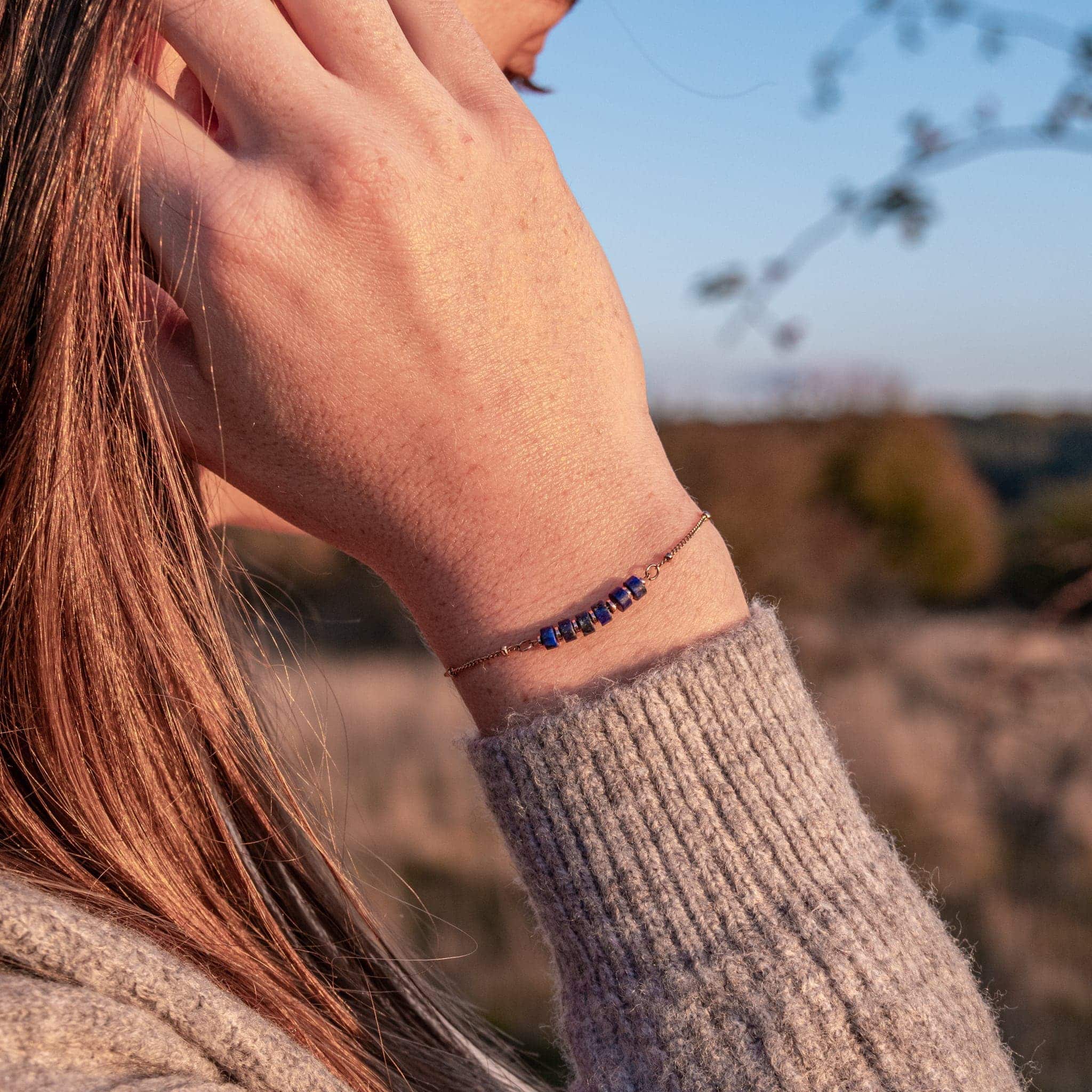 Bracelet PIANA en pierres Lapis-lazuli - SLOYA